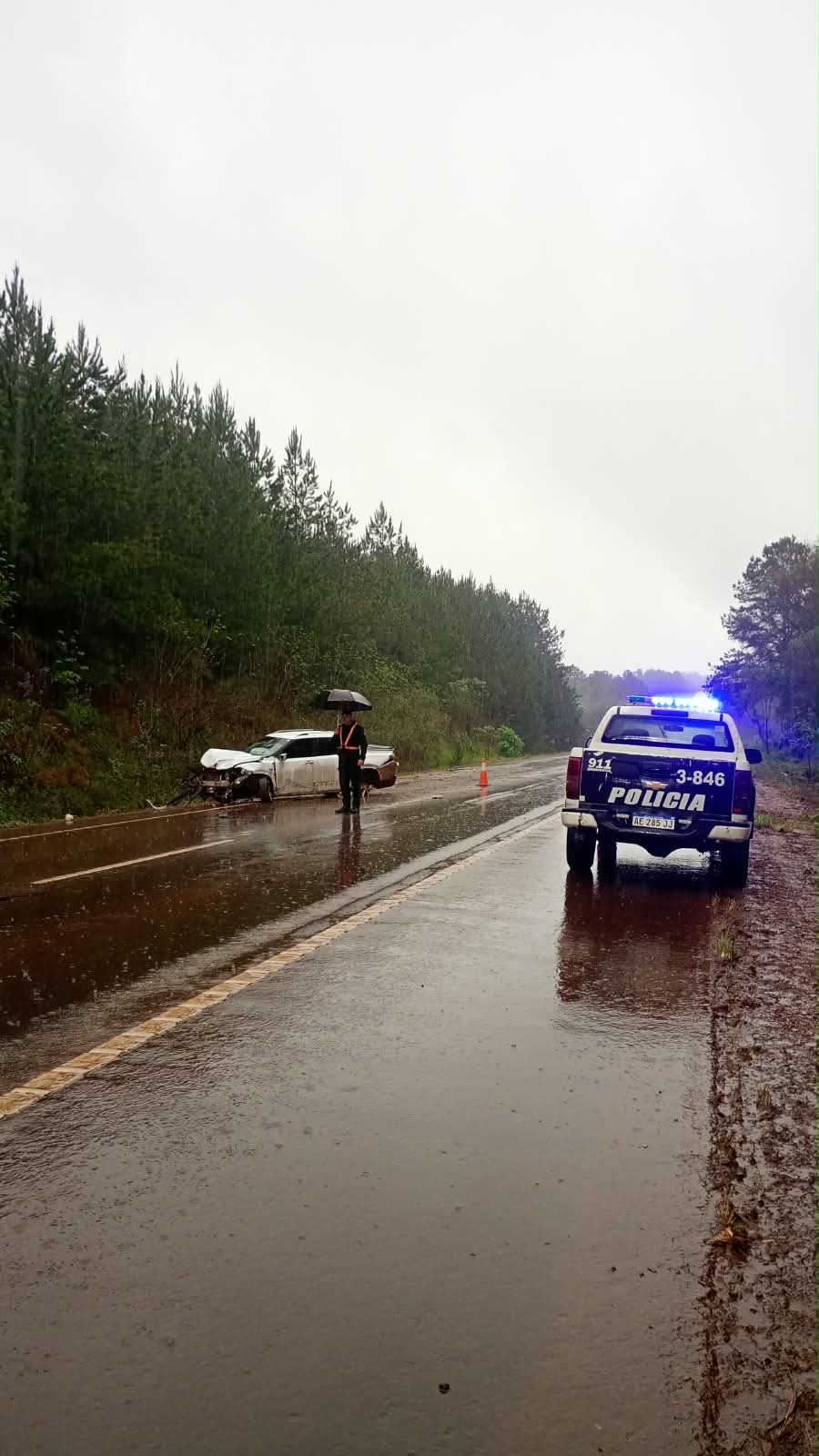 Debido a las intensas lluvias, piden extremar los cuidados al conducir en las rutas de Misiones 2
